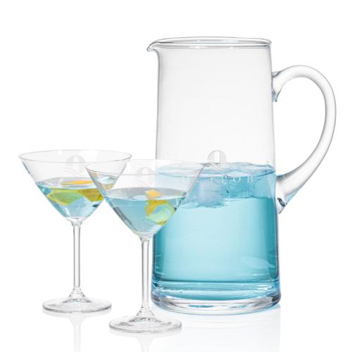 Corporate Gifts - Barware - Martini Glasses - Rexdale Pitcher & Coleford Cocktail Set