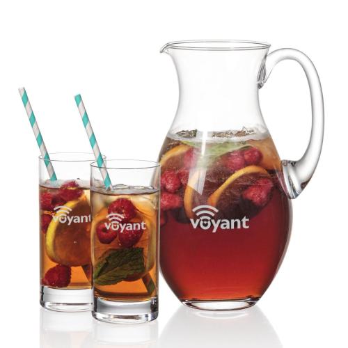 Corporate Gifts - Barware - Glasses Sets - Charleston Pitcher & Dresden Beverage