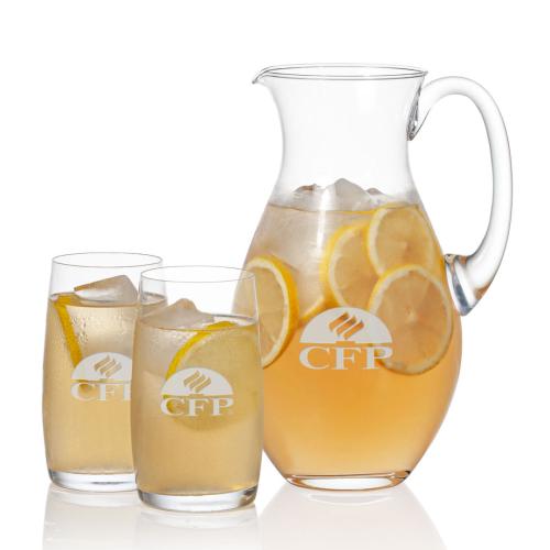Corporate Gifts - Barware - Glasses Sets - Charleston Pitcher & Valemount Beverage