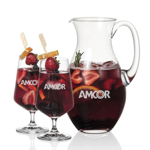 Corporate Gifts - Barware - Martini Glasses - Charleston Pitcher & Breckland Cocktail