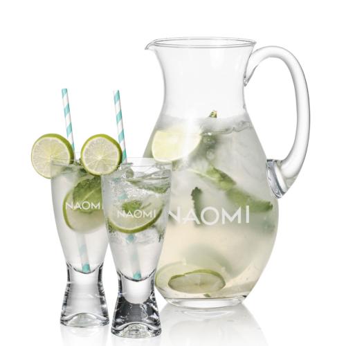 Corporate Gifts - Barware - Martini Glasses - Charleston Pitcher & Bastien Cocktail