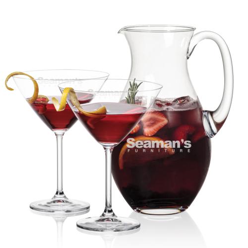 Corporate Gifts - Barware - Martini Glasses - Charleston Pitcher & Coleford Cocktail Set