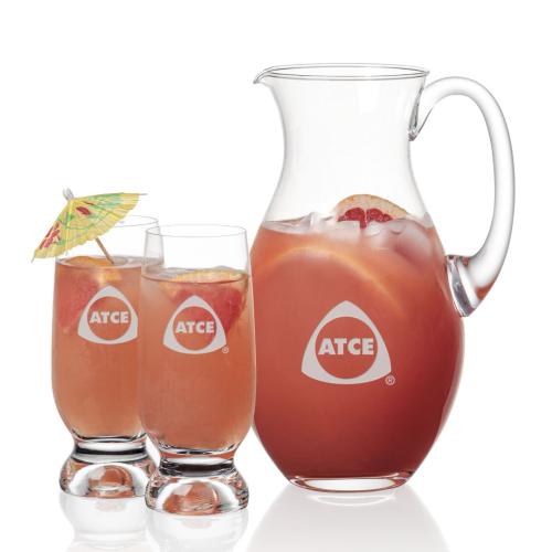Corporate Gifts - Barware - Martini Glasses - Charleston Pitcher & Marland Cocktail