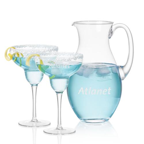 Corporate Gifts - Barware - Martini Glasses - Charleston Pitcher & St Tropez Cocktail