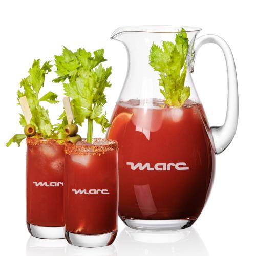 Corporate Gifts - Barware - Glasses Sets - St Tropez Pitcher & Sandown Beverage