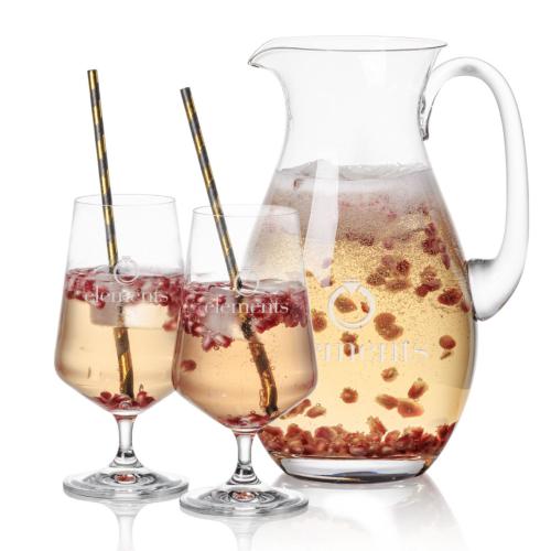 Corporate Gifts - Barware - Martini Glasses - St Tropez Pitcher & Breckland Cocktail