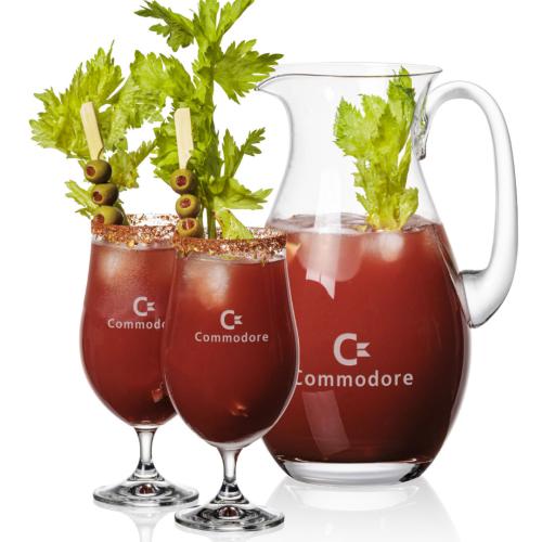 Corporate Gifts - Barware - Martini Glasses - St Tropez Pitcher & Rochdale Cocktail