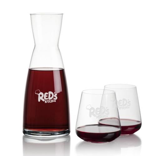 Corporate Gifts - Barware - Carafes - Winchester Carafe & Breckland Stemless