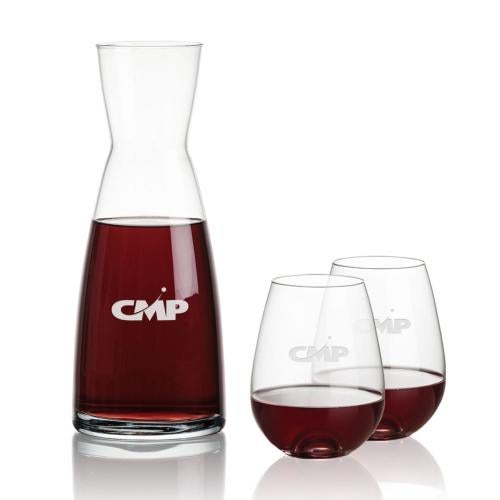 Corporate Gifts - Barware - Carafes - Winchester Carafe & Edderton Stemless