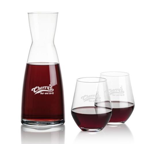 Corporate Gifts - Barware - Carafes - Winchester Carafe & Reina Stemless