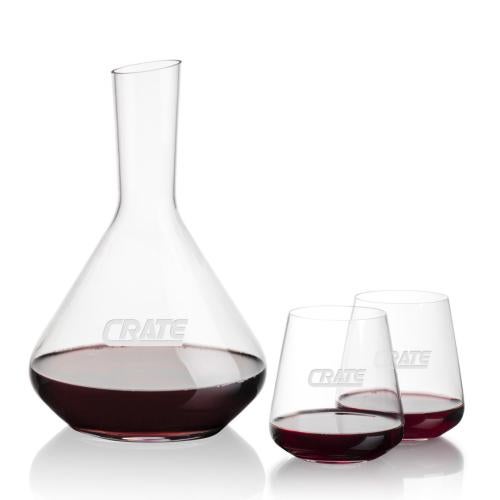 Corporate Gifts - Barware - Carafes - Terrassa Carafe & Breckland Stemless Wine