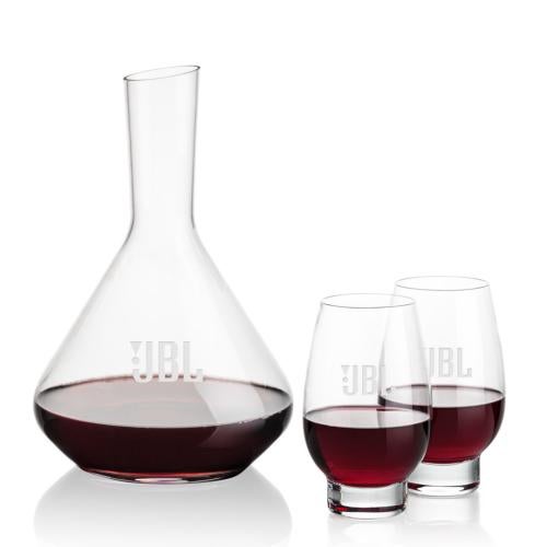 Corporate Gifts - Barware - Carafes - Terrassa Carafe & Glenarden Stemless Wine
