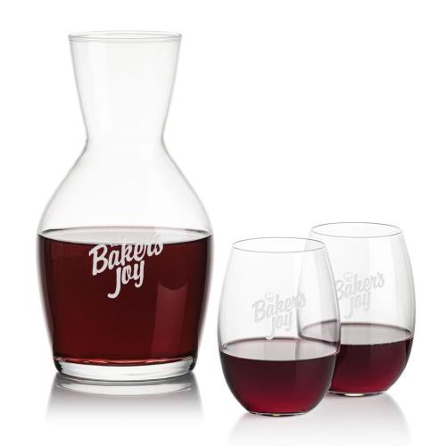 Corporate Gifts - Barware - Carafes - Westwood Carafe & Carlita Stemless