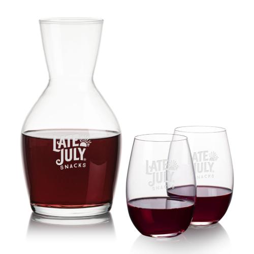 Corporate Gifts - Barware - Carafes - Westwood Carafe & Laurent Stemless