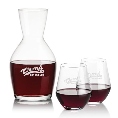 Corporate Gifts - Barware - Carafes - Westwood Carafe & Reina Stemless