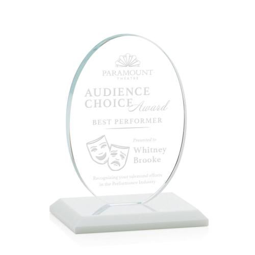 Recognition Awards - Crystal Awards - Austin Award (Vert) - White