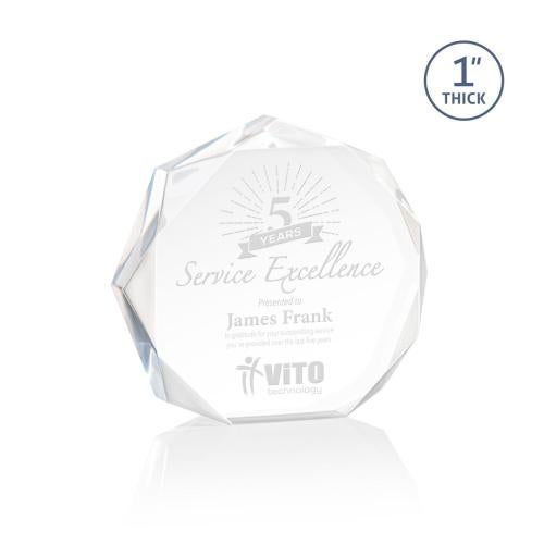 Recognition Awards - Acrylic Awards - Piedmont Award - Clear
