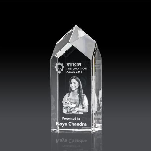 Recognition Awards - Crystal Awards - Clarington Tower 3D Award