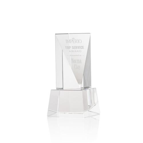 Recognition Awards - Crystal Awards - Easton Award on Base - Clear