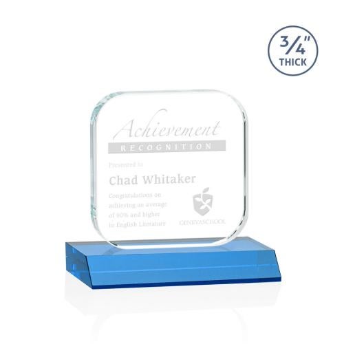 Recognition Awards - Crystal Awards - App Award - Sky Blue