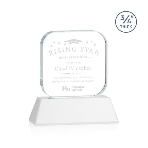 Recognition Awards - Crystal Awards - App Award on Newhaven - White