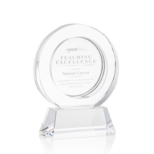 Recognition Awards - Crystal Awards - Templeton Award on Base - Clear