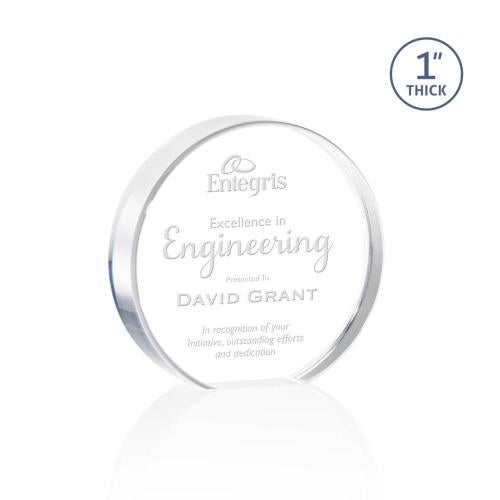 Recognition Awards - Acrylic Awards - Narita Circle Award - Clear