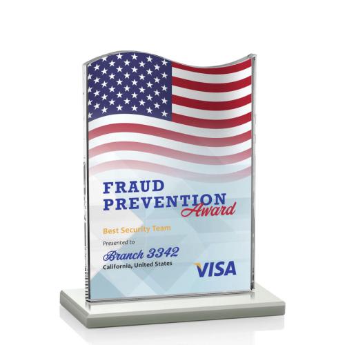 Recognition Awards - Crystal Awards - Unity VividPrint™ Award - White