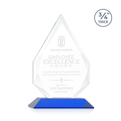 Recognition Awards - Crystal Awards - Hawthorne Award - Blue