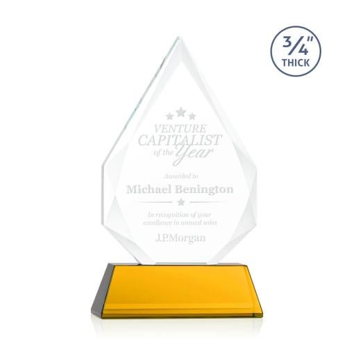 Recognition Awards - Crystal Awards - Hawthorne Award on Newhaven - Amber