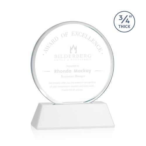 Recognition Awards - Crystal Awards - Blackpool Award on Newhaven - White