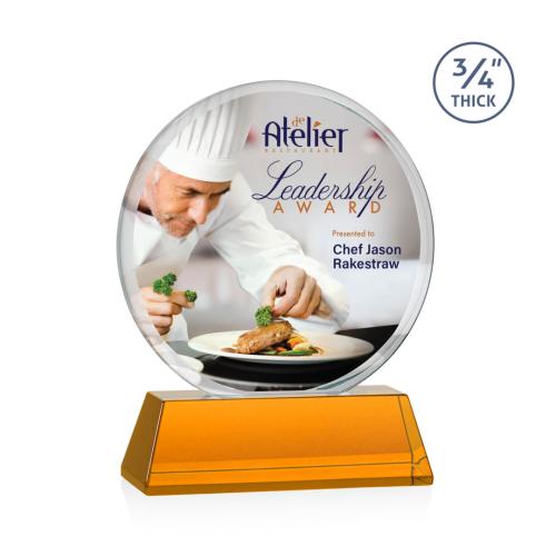 Recognition Awards - Crystal Awards - Blackpool on Newhaven VividPrint™ Award - Amber