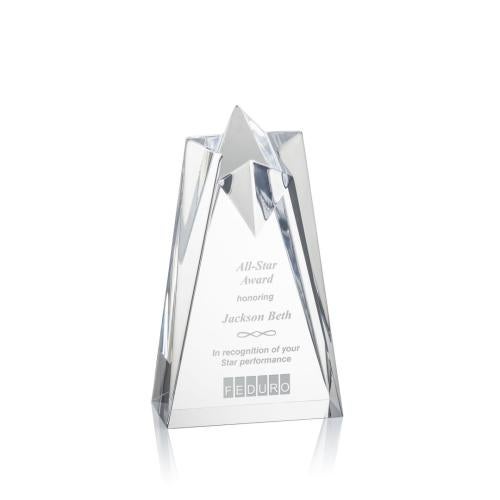 Recognition Awards - Acrylic Awards - Rosina Star Award - Clear