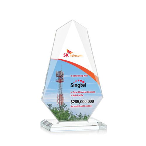 Recognition Awards - Crystal Awards - Jemma VividPrint™ Award - Clear