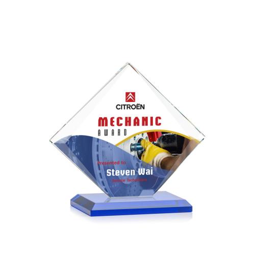 Recognition Awards - Crystal Awards - Griffith VividPrint™ Award - Blue