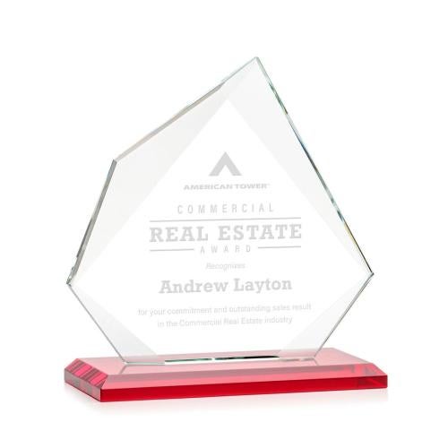 Recognition Awards - Crystal Awards - Lexus Award - Red