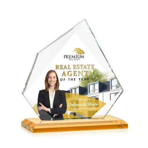Recognition Awards - Crystal Awards - Lexus VividPrint™ Award - Amber