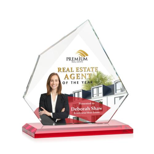 Recognition Awards - Crystal Awards - Lexus VividPrint™ Award - Red