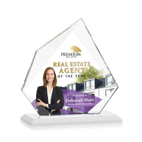 Recognition Awards - Crystal Awards - Lexus VividPrint™ Award - White