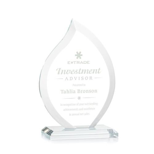 Recognition Awards - Crystal Awards - Nestor Flame Award - Clear