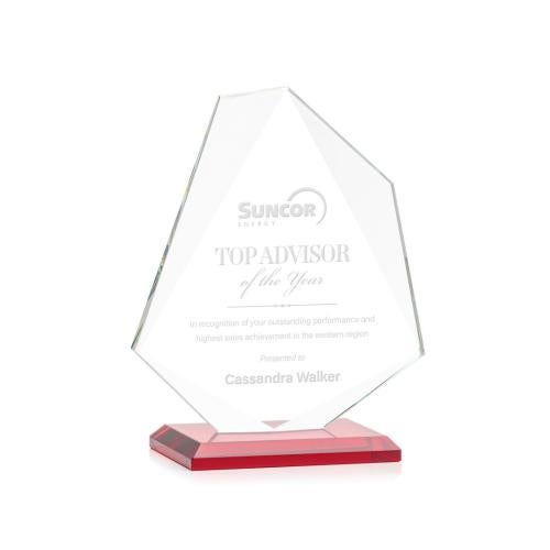 Recognition Awards - Crystal Awards - Picton Award - Red