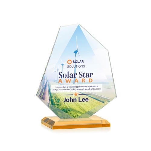 Recognition Awards - Crystal Awards - Picton VividPrint™ Award - Amber
