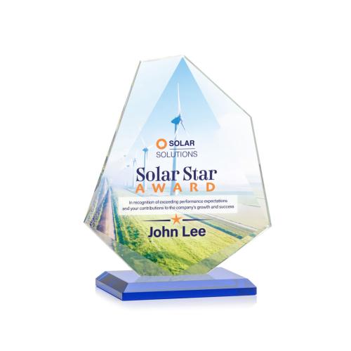 Recognition Awards - Crystal Awards - Picton VividPrint™ Award - Blue