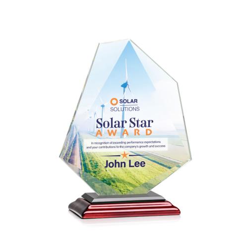 Recognition Awards - Crystal Awards - Picton VividPrint™ Award - Rosewood