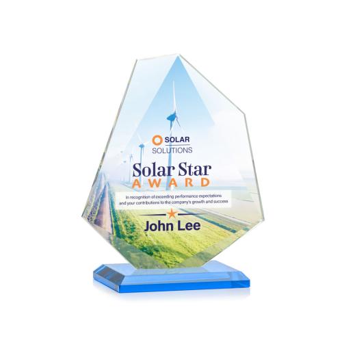 Recognition Awards - Crystal Awards - Picton VividPrint™ Award - Sky Blue