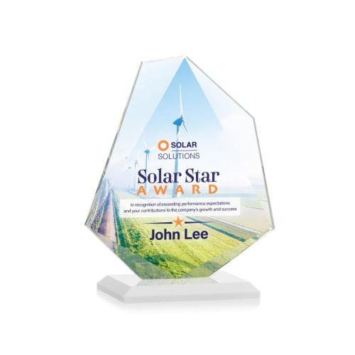 Recognition Awards - Crystal Awards - Picton VividPrint™ Award - White