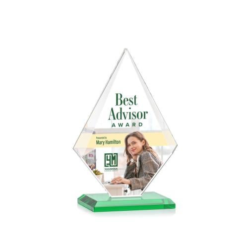 Recognition Awards - Crystal Awards - Rideau VividPrint™ Award - Green