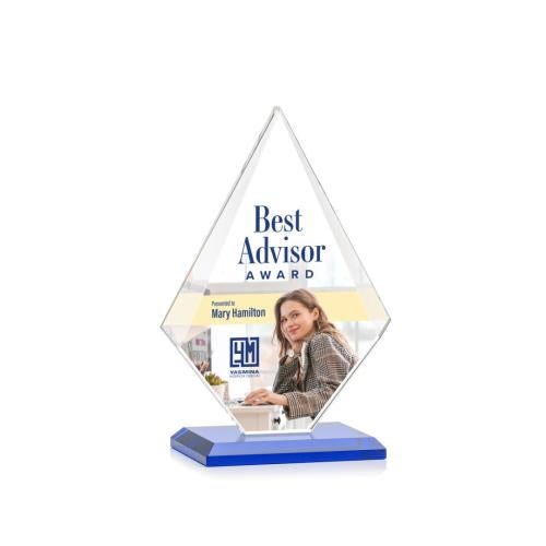Recognition Awards - Crystal Awards - Rideau VividPrint™ Award - Blue
