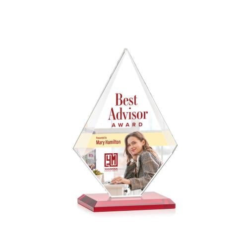 Recognition Awards - Crystal Awards - Rideau VividPrint™ Award - Red