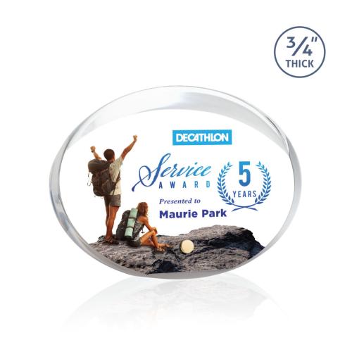 Recognition Awards - Acrylic Awards - Rawlins VividPrint&trade; Award - Gold